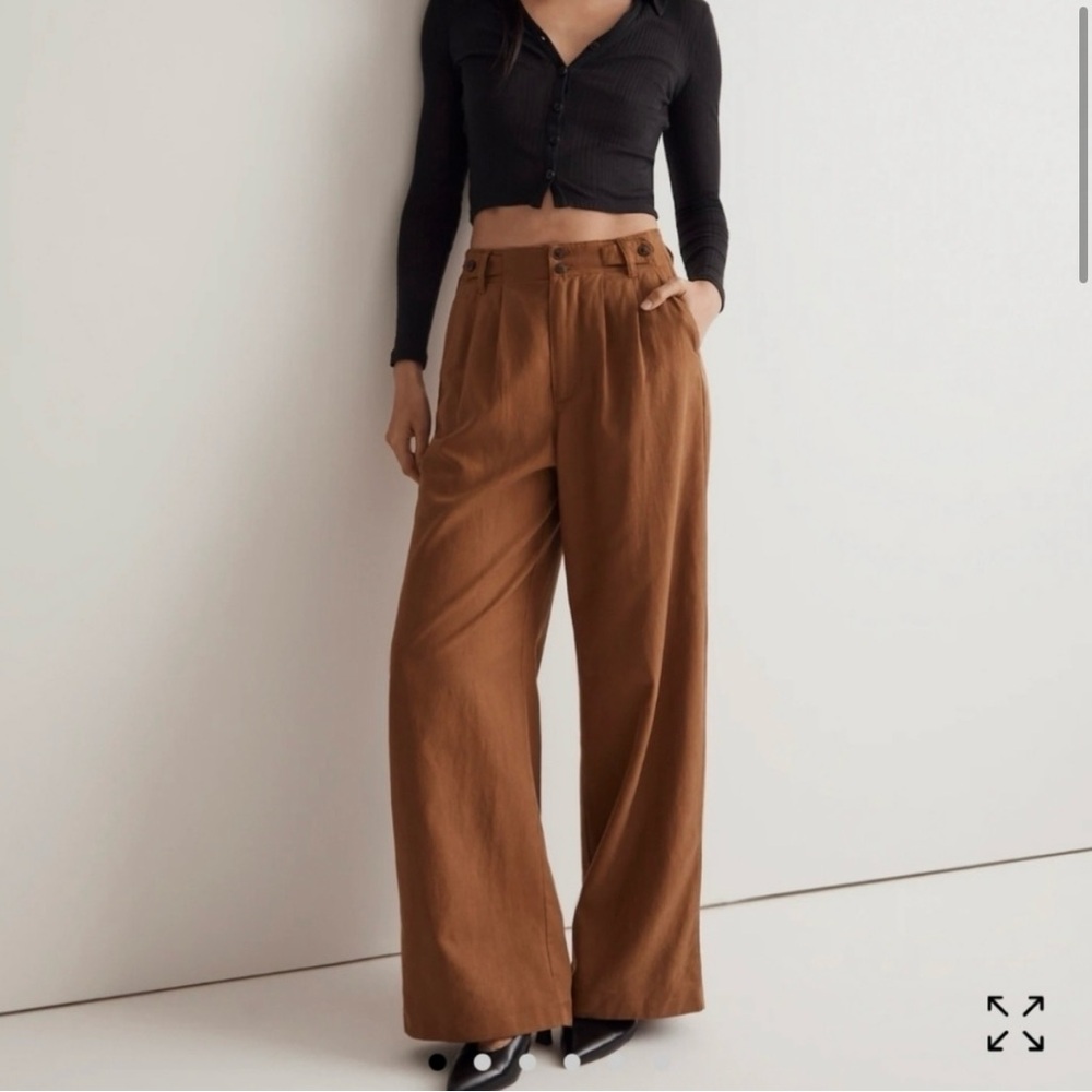 Madewell Harlow Wide-Leg Women’s Pants in Acorn
